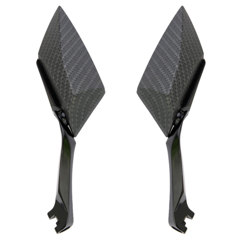Carbon Side Rear View Mirrors for Motorcycle Universal 10mm 8mm