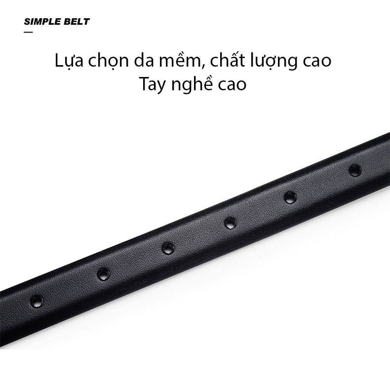 Thắt lưng nữ dây nịt nữ da thật cao cấp nguyên miếng Mã TL.NU02 DR