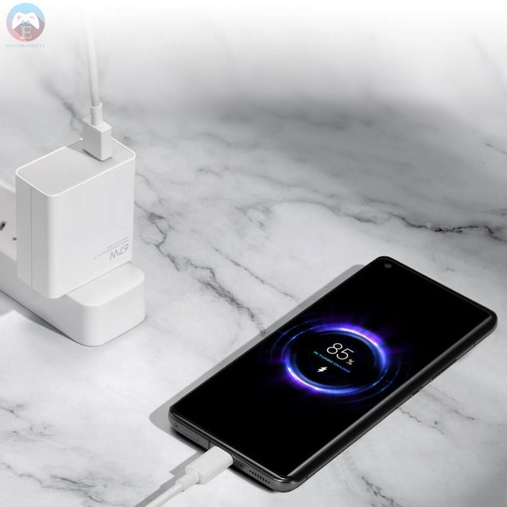 Củ Sạc Nhanh Xiaomi 67W 6A Cổng USB Type C Kèm Khối Sạc USB-A Chuyên Dụng Cho Laptop Xiaomi