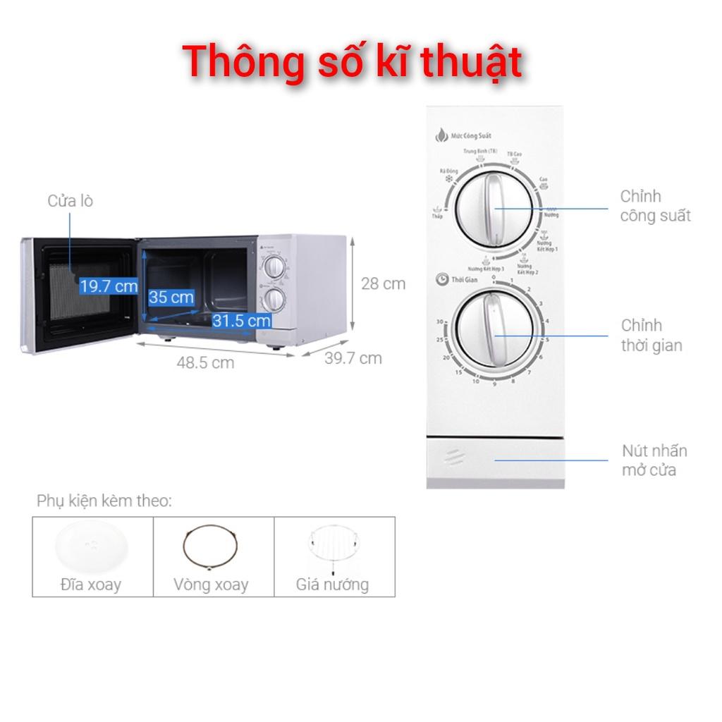 Lò Vi Sóng Có Nướng Bluestone MOB-7741, Dung Tích 25Lit - Công Suất 1400W, Hàng Chính Hãng