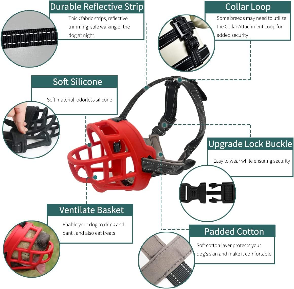 Rọ mõm chó chống cắn mặt nạ vỏ cây