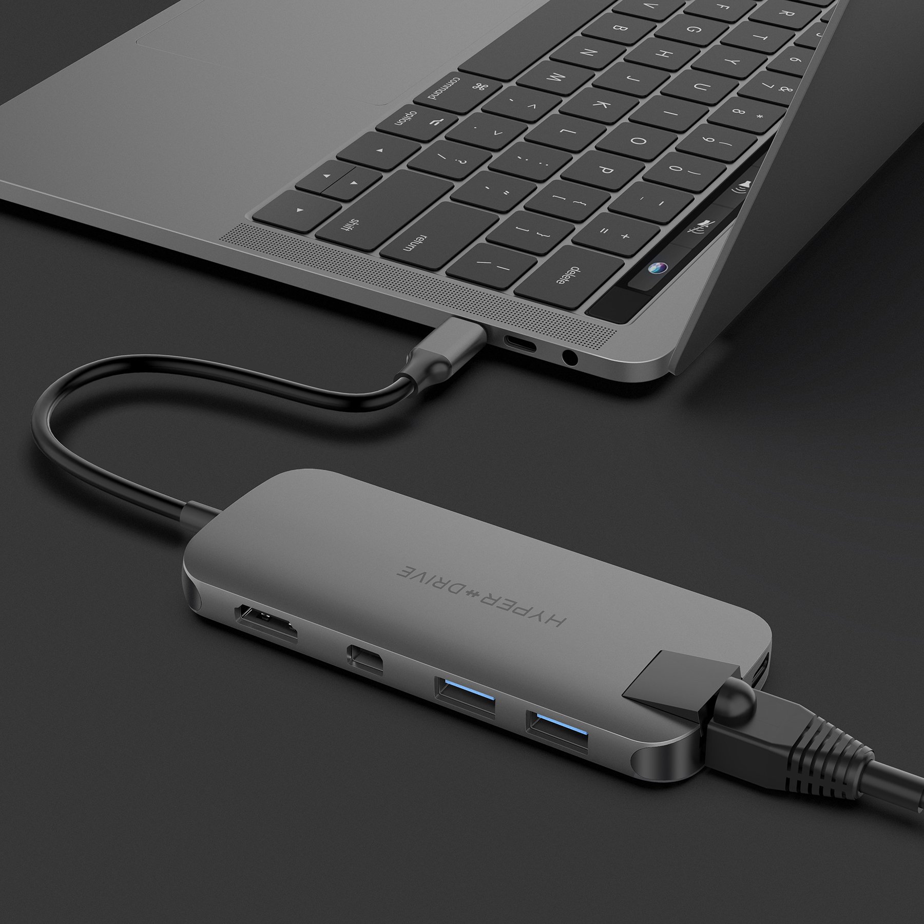 CỔNG CHUYỂN HYPERDRIVE SLIM 8 IN 1 USB-C HUB FOR MACBOOK, SURFACE, PC & DEVICES – HD247B - HÀNG CHÍNH HÃNG