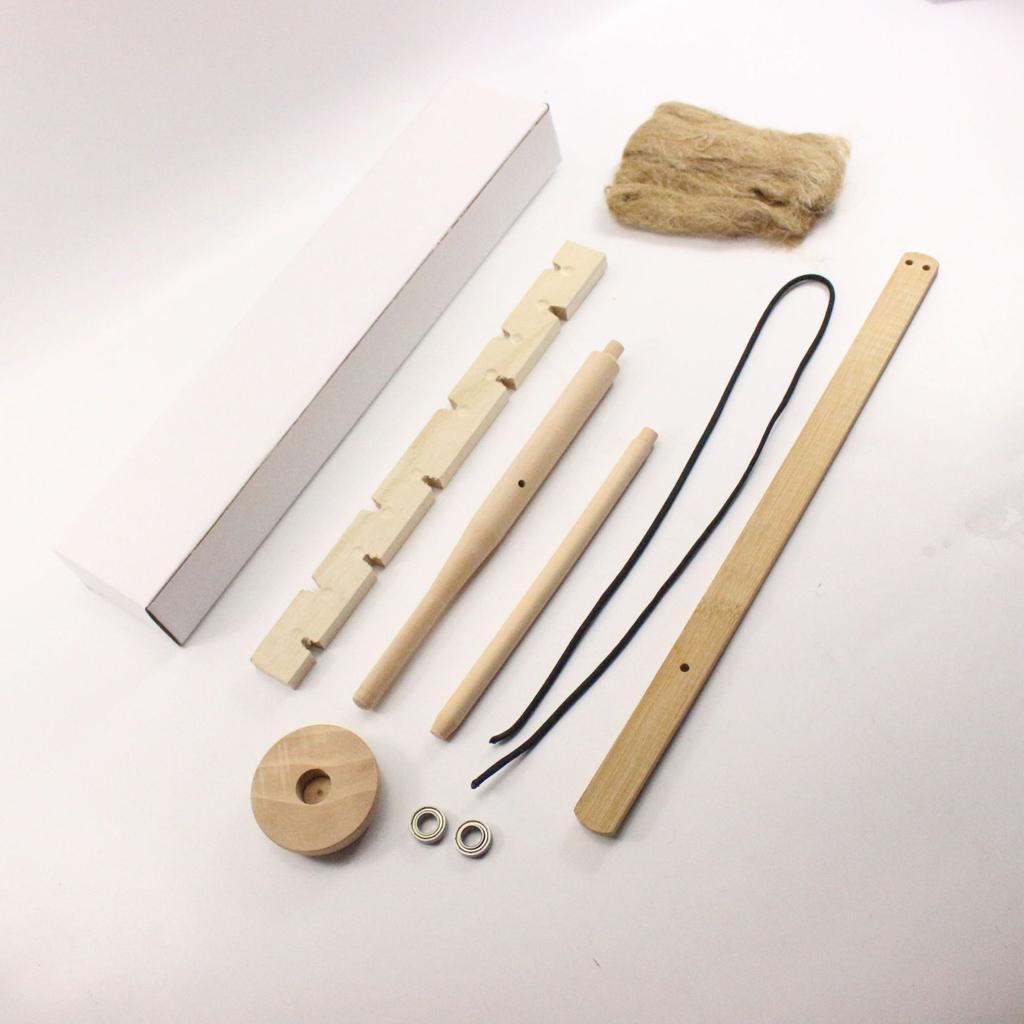 2x Outdoor Primitive Fire Starter Tool Wood Bow Drill Survival Friction Kit Single / Double Person