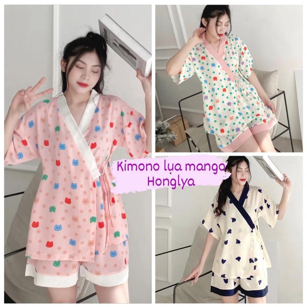 BST SAKURA || Bộ ngủ chất lụa mango cực xịn Bộ mặc nhà lụa mango cao cấp