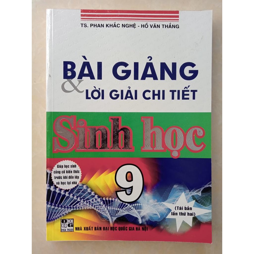 Sách - Bài giảng và lời giải chi tiết sinh học 9
