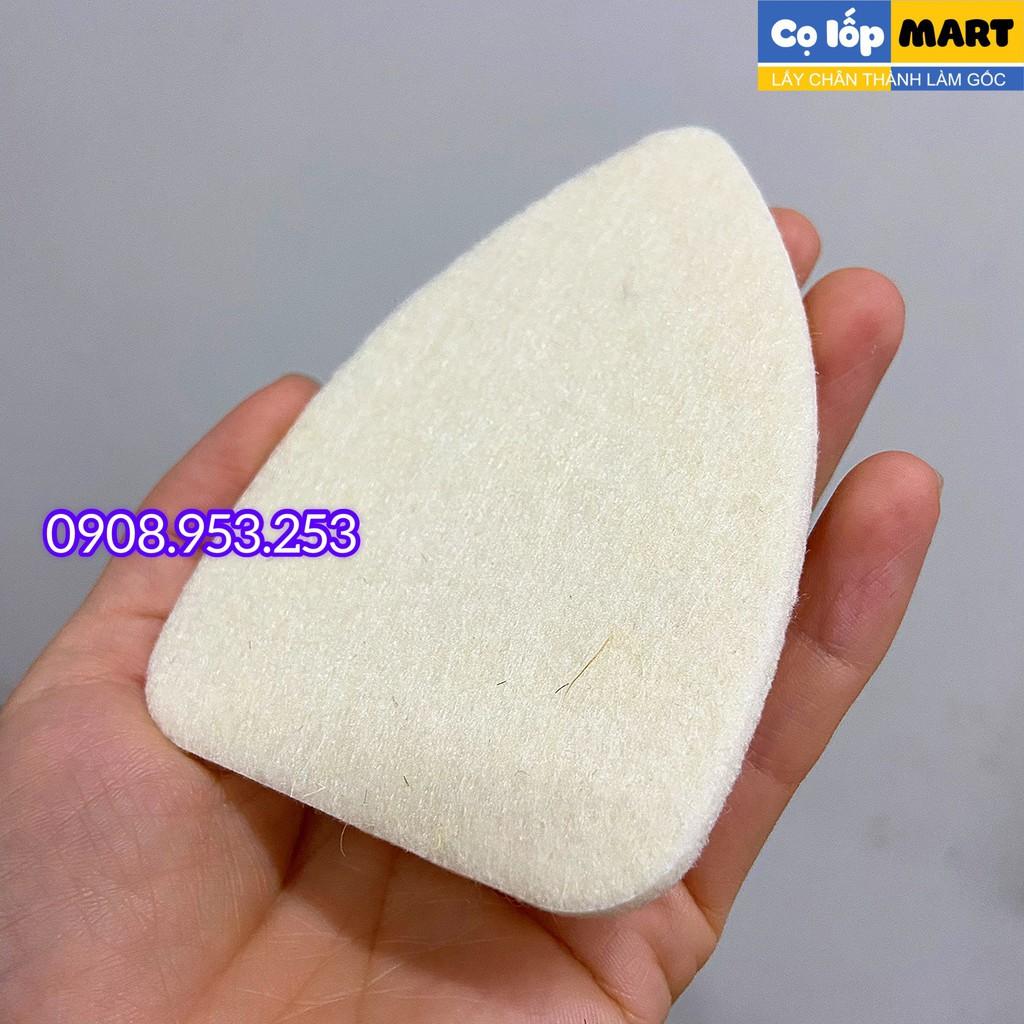 Phụ kiện phớt tam giác vệ sinh nội thất - kính - wax - tẩy bụi sơn cho máy chà rung nội thất xe hơi