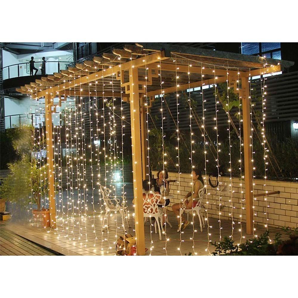 Bộ 10 dây đèn led trang trí 10m màu vàng Thiên Mã