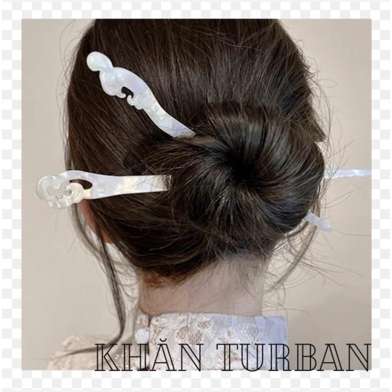 Trâm cài tóc thanh lịch mẫu mới - Khăn turban