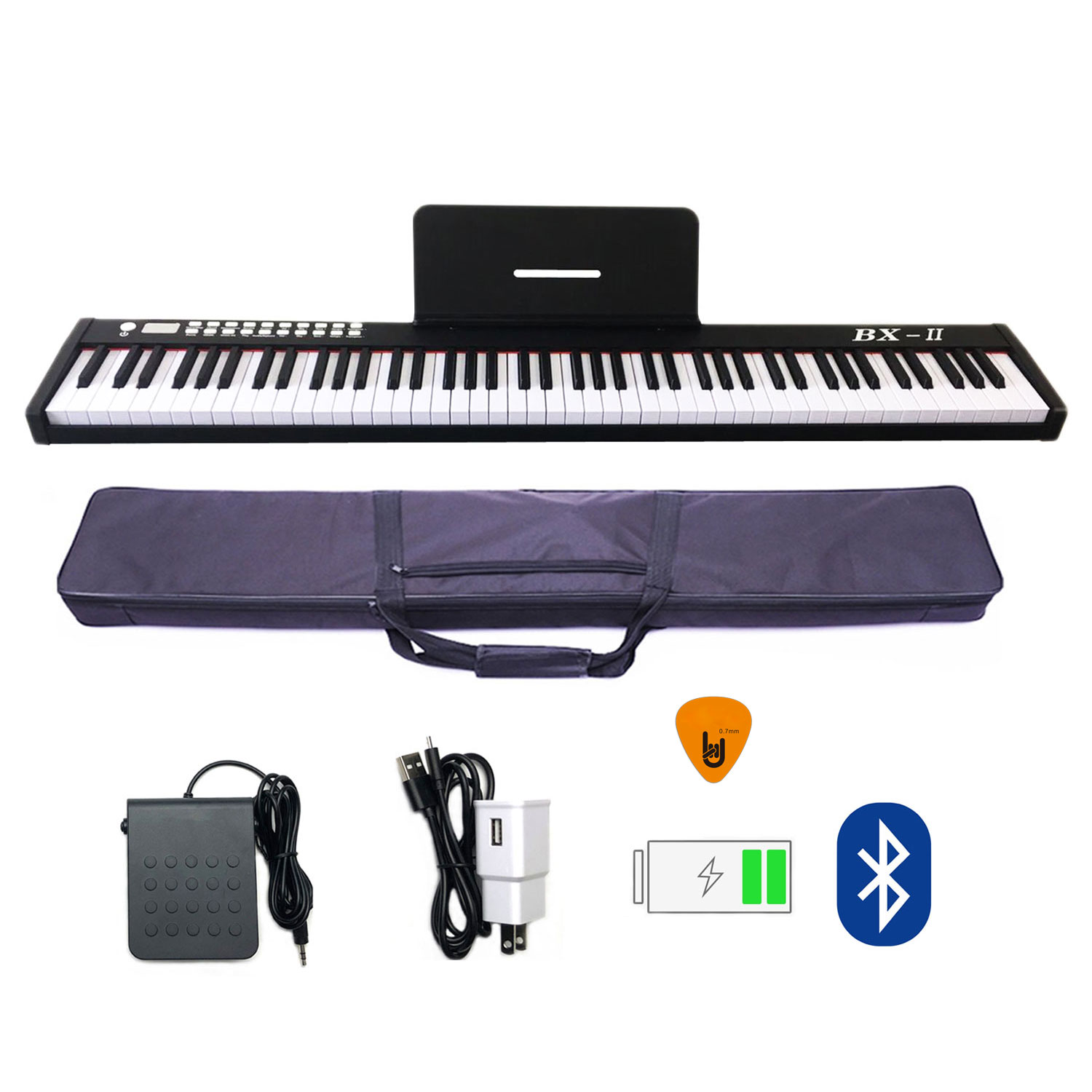 Đàn Piano Điện BX-II Bora 88 Phím nặng Cảm ứng lực BX-02 - Midi Keyboard Controllers BX2 BXII - Kèm Móng Gẩy DreamMaker