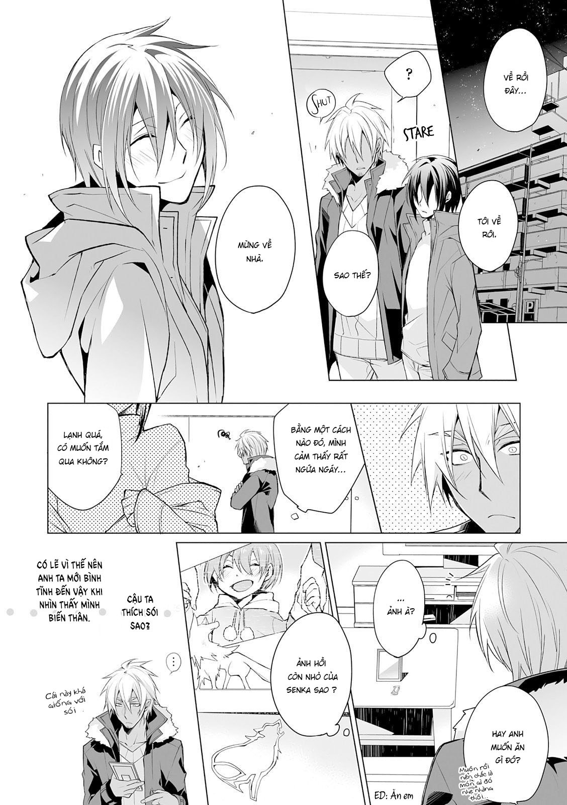 anh chàng người sói và tiểu thuyết gia lập dị chapter 5.2 3