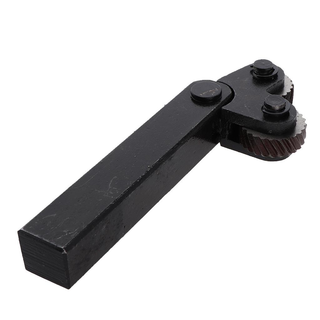 2 Pieces Knurling Knurler Tool Holder Diagonal Linear Knurl Tool Lathe