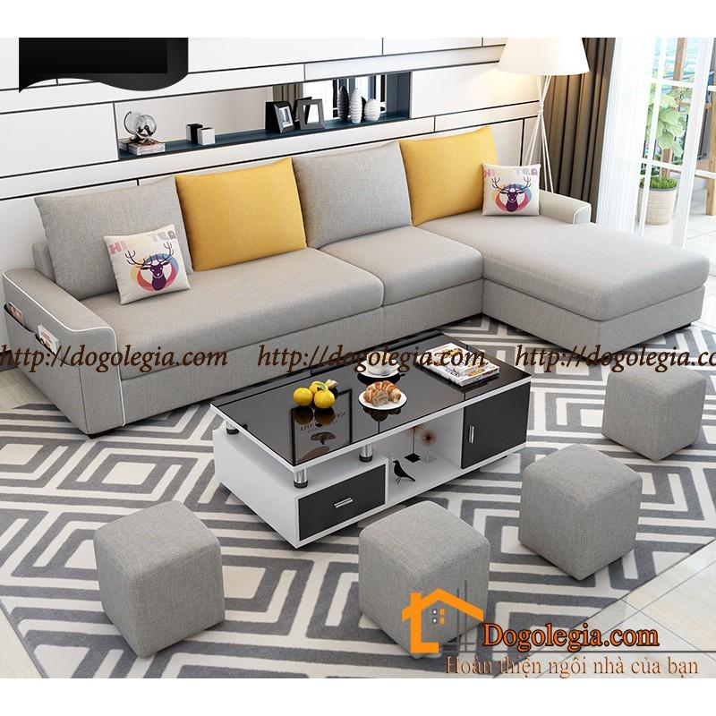 Nhấn Nhá Sắc Màu Với Sofa Nỉ Phòng Khách Đẹp LG-SF217