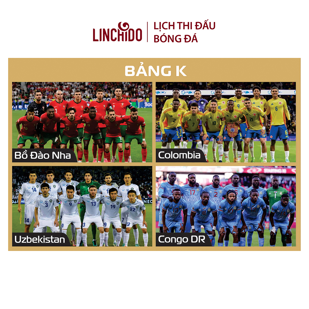 Lịch thi đấu bóng đá World Cup 2026 ( Kích thước 86 cm X 65 cm) chữ to, nhìn rõ
