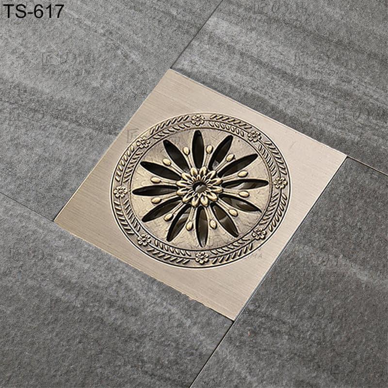 Ga thu sàn TS617 Lọc rác, ngăn mùi hôi, ngăn Côn trùng, ngăn nước Trào ngược Phòng tắm, nhà Vệ sinh, Ban công