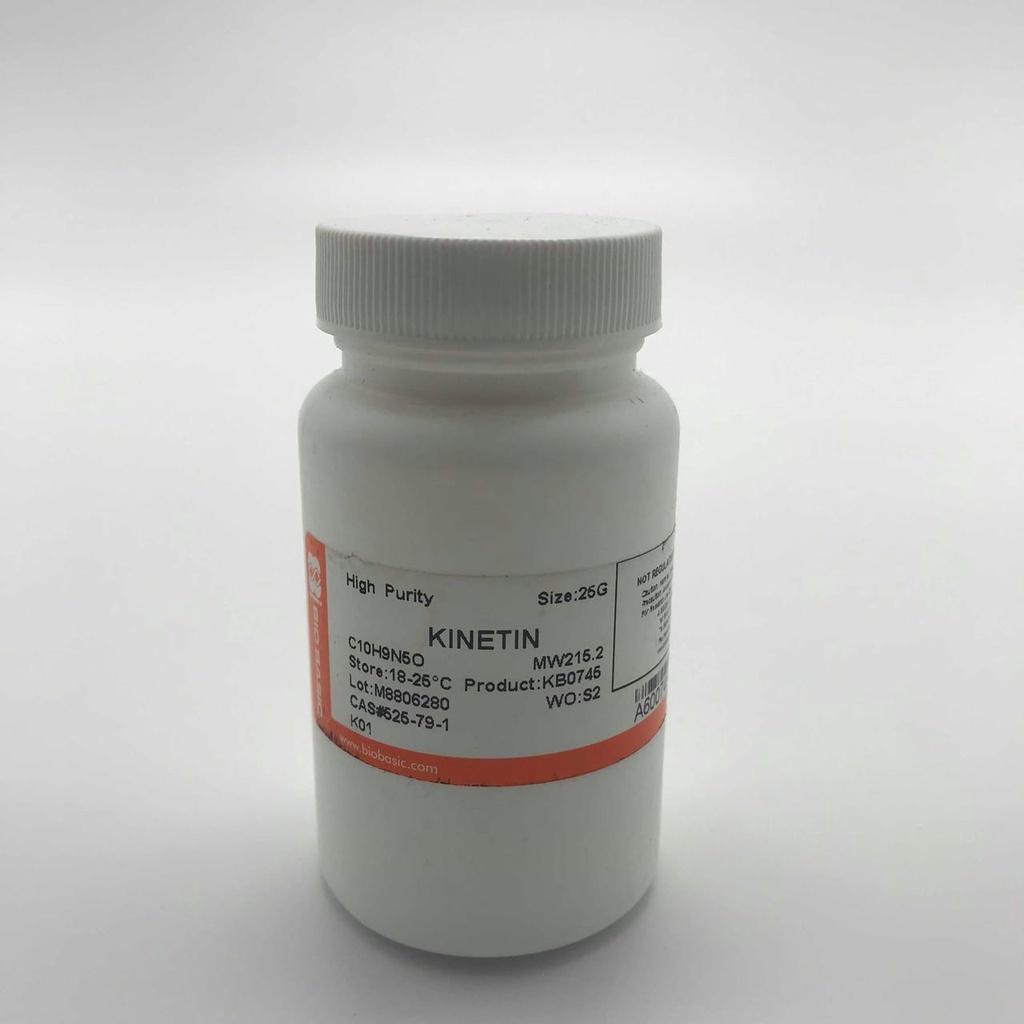 Kinetin (6-Furfurylaminopurine, N6-Furfuryladenine), Lọ 25g, BioBasic