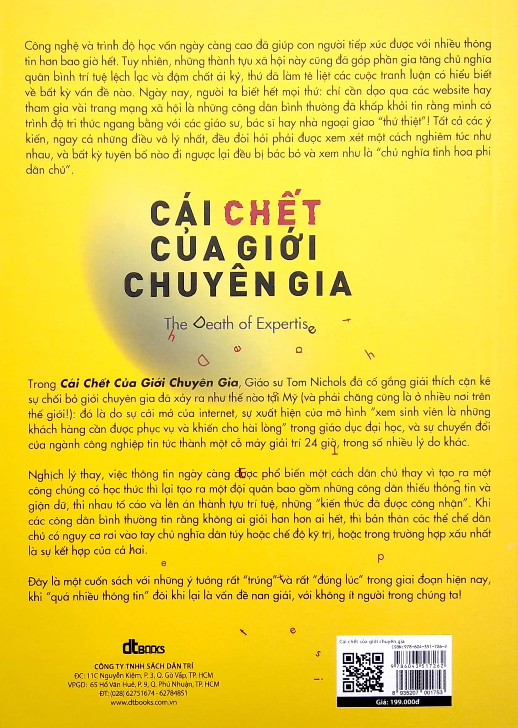 Cái Chết Của Giới Chuyên Gia - The Death Of Expertis