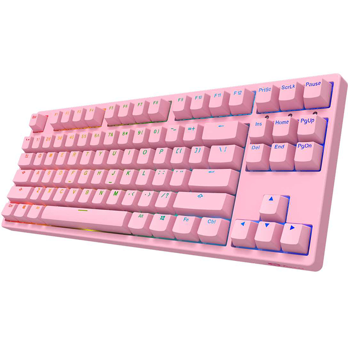 Bàn phím cơ AKKO 3087S RGB – Pink (Cherry switch) - Brown - Hàng chính hãng