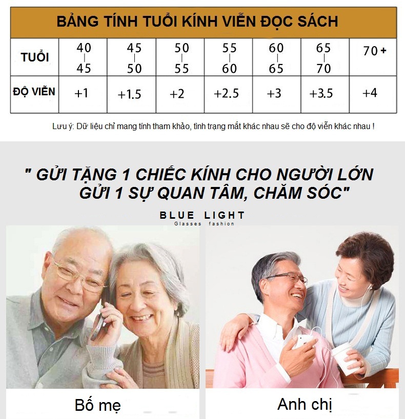 Kính Lão, Kính Viễn 2 Tròng Gọng Khoan Sang Trọng Vừa Dùng Đi Đường Vừa Dùng Đọc Sách, Chống tia Uv400, Chống Lóa - BLUE LIGHT