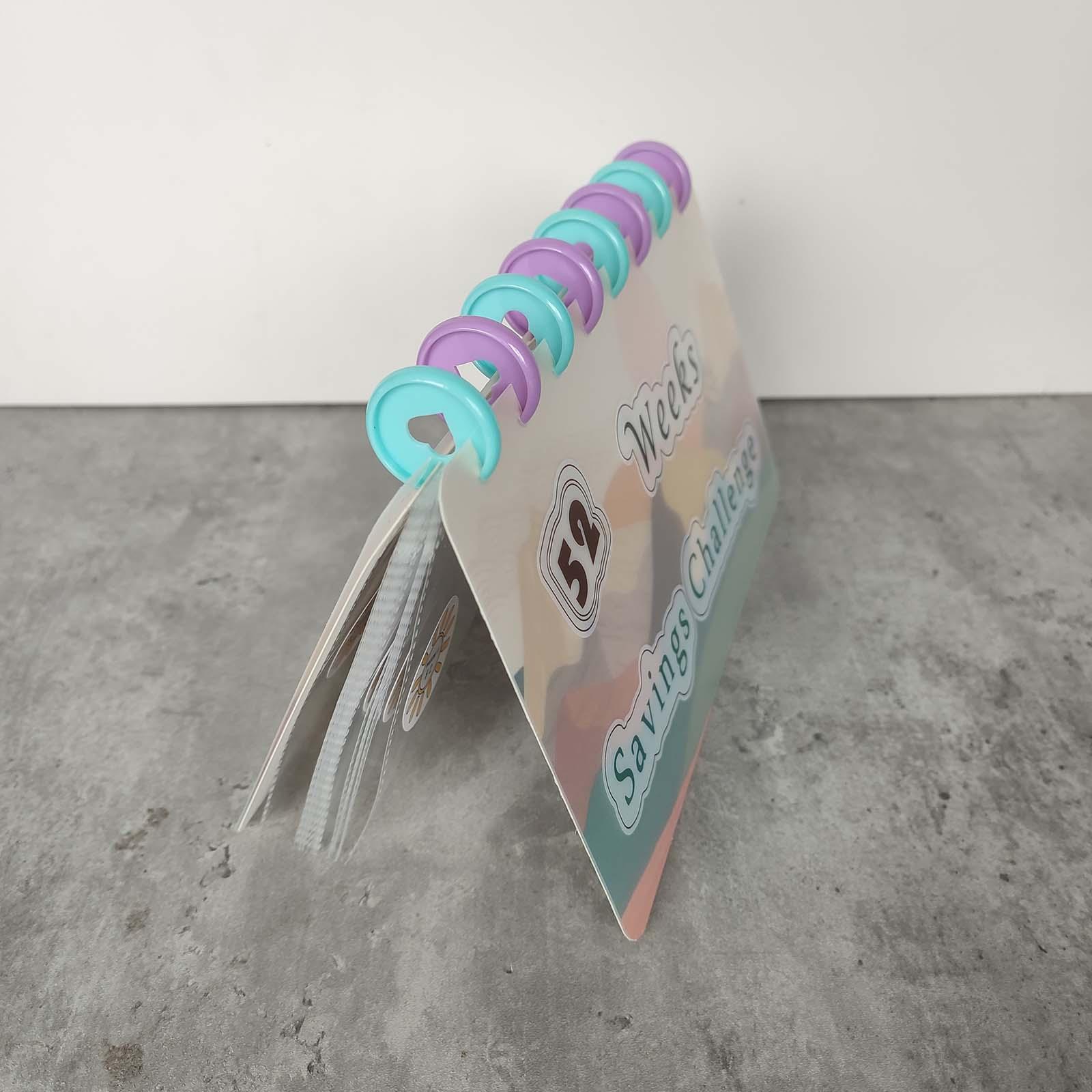 Money Saving Challenge Binder Money Organizer Envelopes Reusable Budget Binder for Saving Money