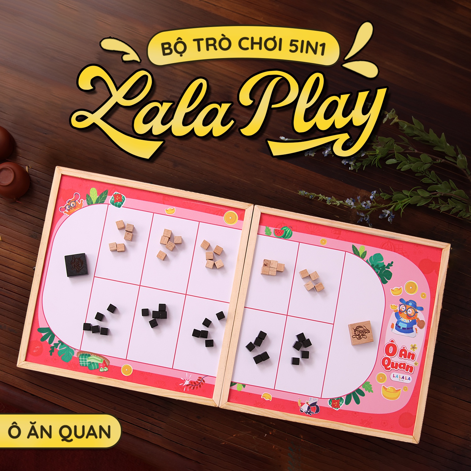 Bộ Đồ Chơi Board Game 5in1 Lalaplay - Trò Chơi Dân Gian - Lalala baby