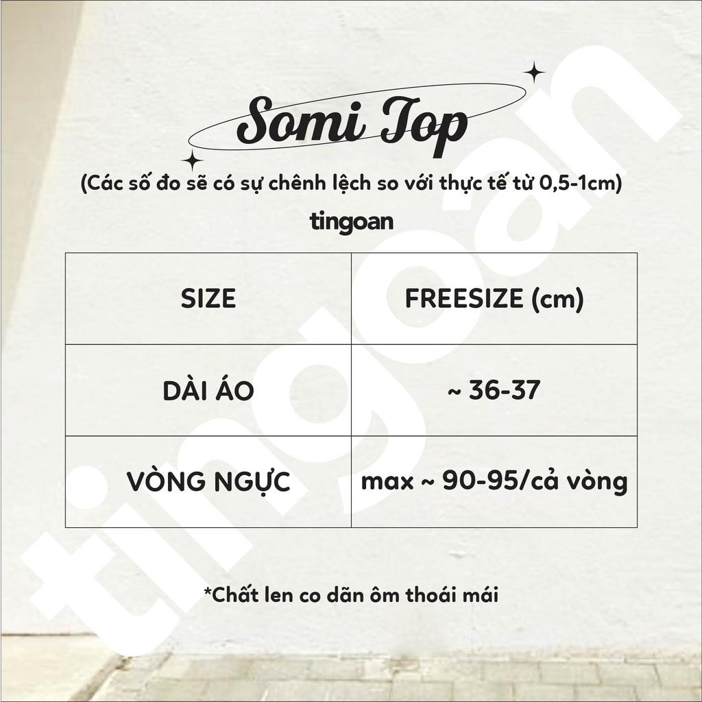 Áo len dáng lửng khoét hai vai xám tingoan SOMI TOP/GR