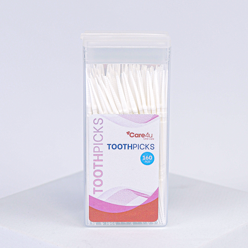 (Mua 4 tặng 1) Tăm nhựa bảo vệ răng miệng Care4u 160 chiếc