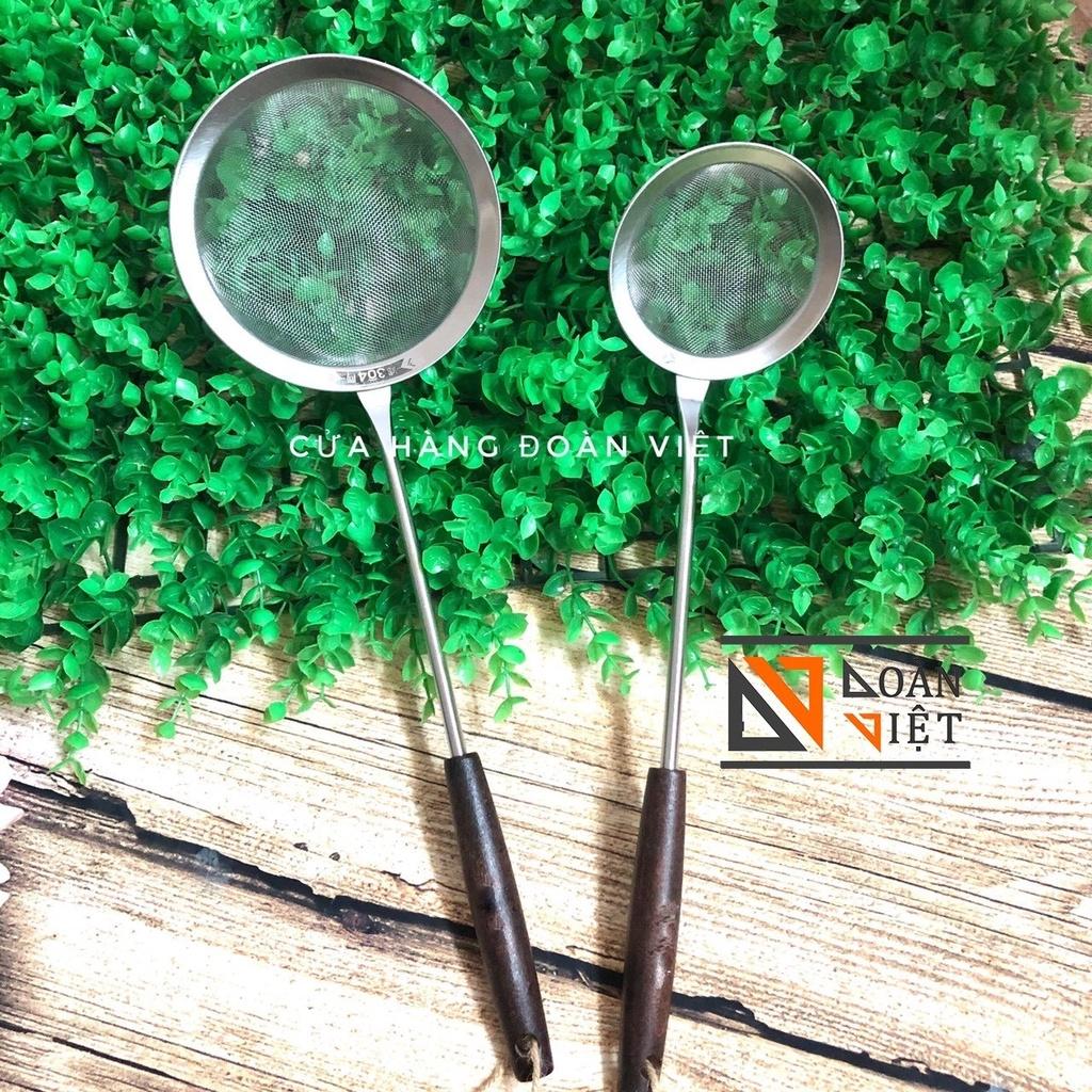 Vợt Vớt Bọt INOX 304 Cán GỖ SIÊU ĐẸP hàng Cao cấp. Sản phẩm Vợt Size lớn. Dụng cụ nhà bếp dùng vớt cặn, vớt xương