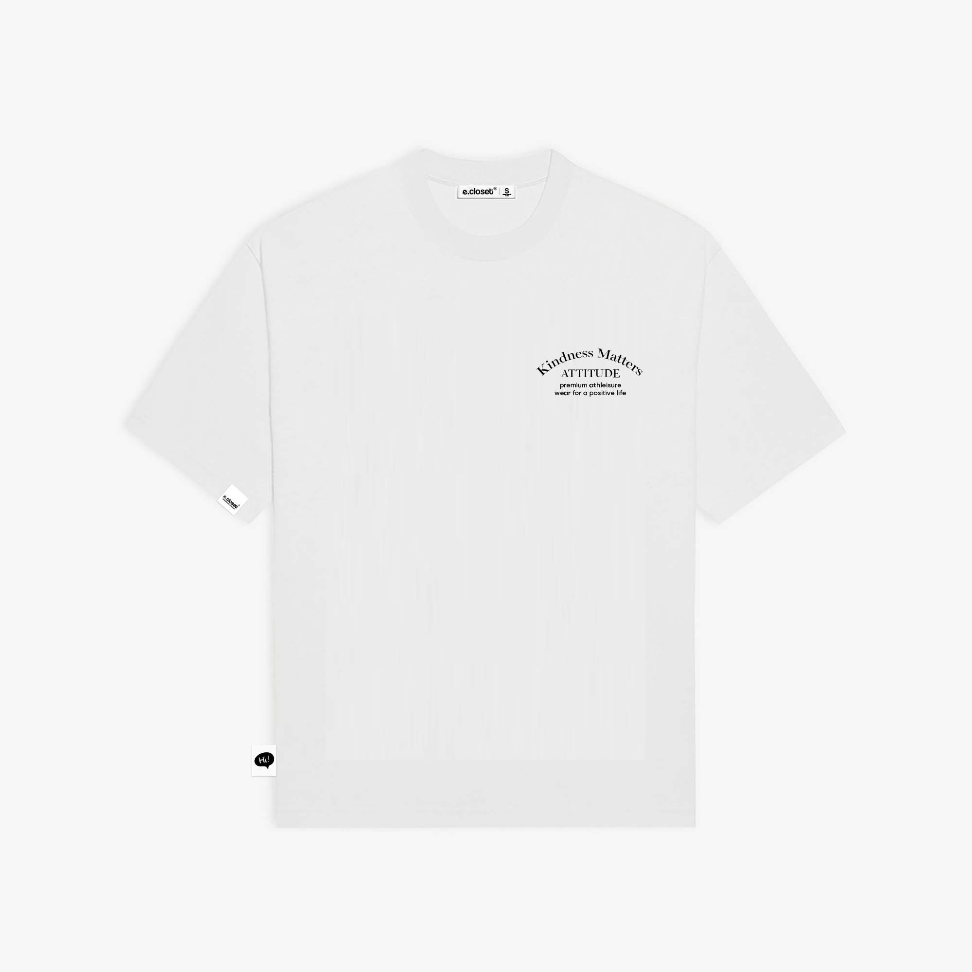 Áo Thun Tay Ngắn Oversize KINDNESS MATTERS/ White (unisex, áo thun nam/ nữ)