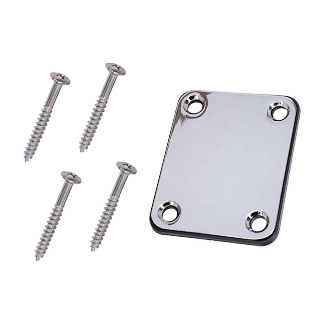 1 Set Guitar Neck Plate For Electric Guitar Bass Replacement