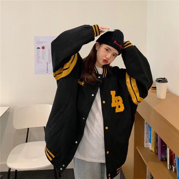 Áo Khoác Nỉ Bomber Phối Màu Unisex Nam Nữ Form Rộng Ulzzang, áo khoác bomber thời trang thu đông nam nữ - áo bomber gió, nỉ gấu hàng 1 lớp form rộng, unisex, freesize