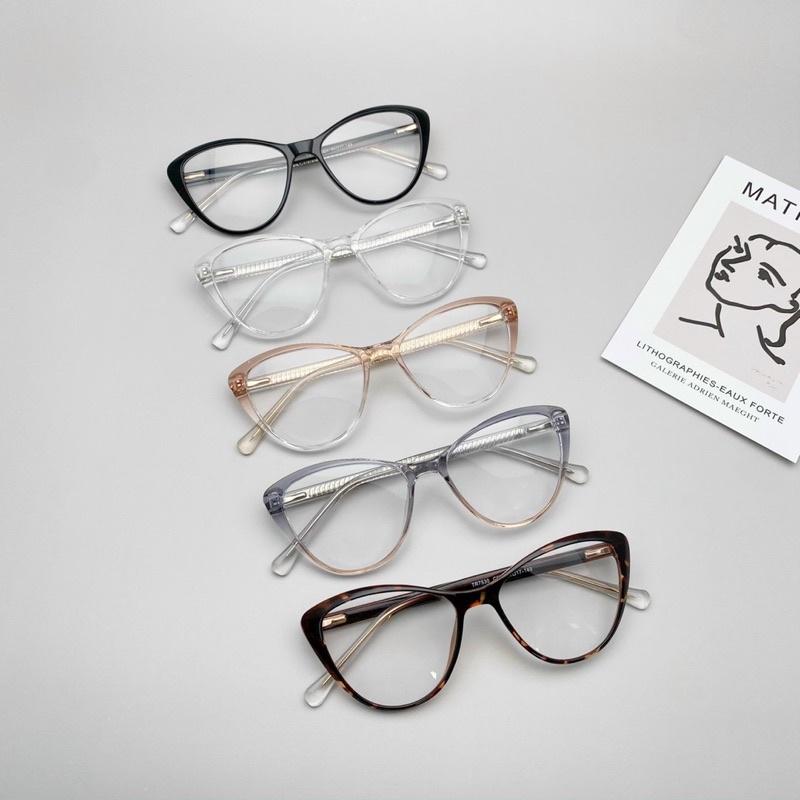 Bisou accessoriesHN: gọng kính cận mắt mèo tròn hàn quốc G7530