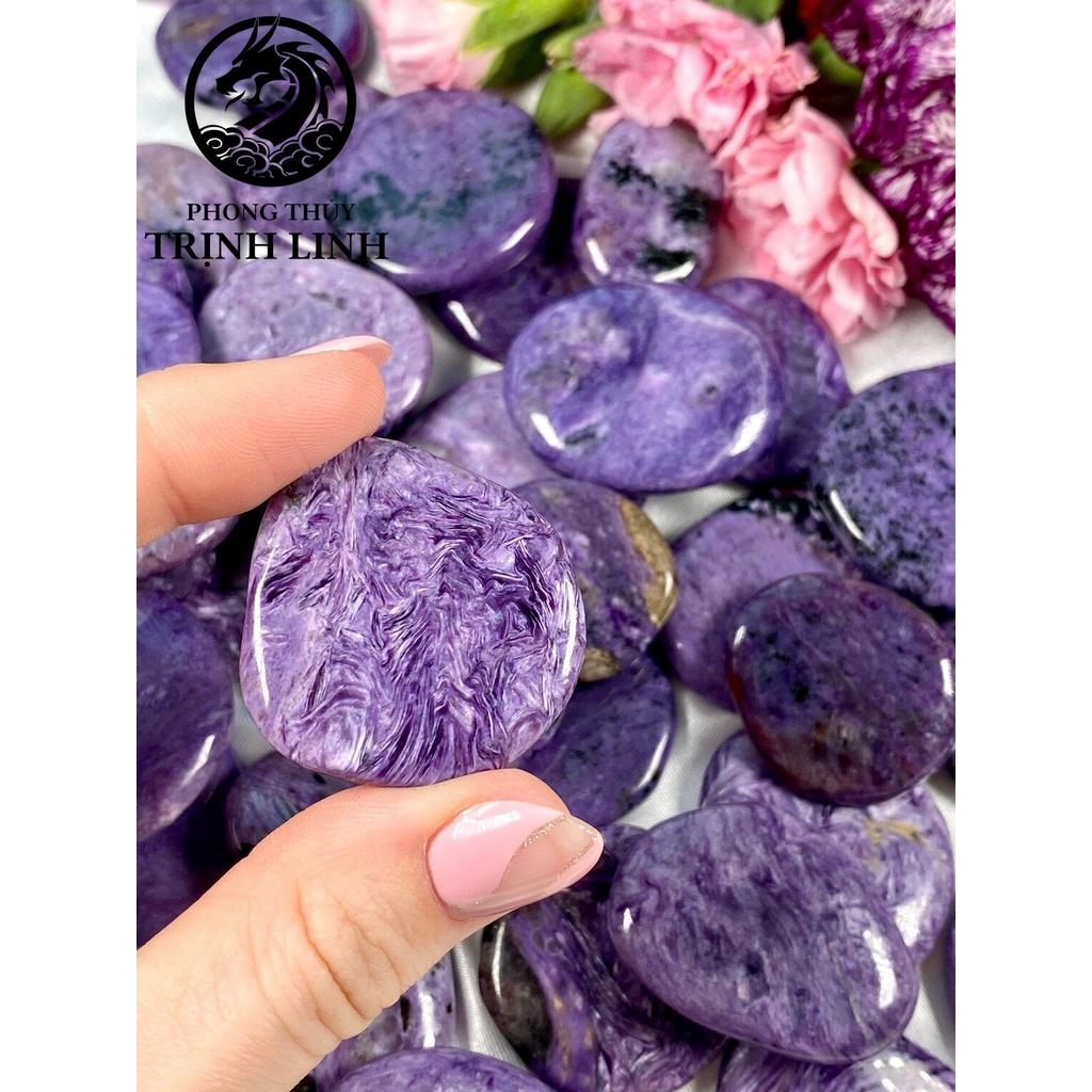 VIÊN ĐÁ BÌNH AN MẮT RỒNG CHA.ROI.TE DÙNG TRONG THANH TẨY, THIỀN, YOGA, PHONG THỦY