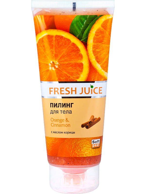 Kem tẩy tế bào chết toàn thân Fresh Juice cam và quế 200ml giúp giảm mụn