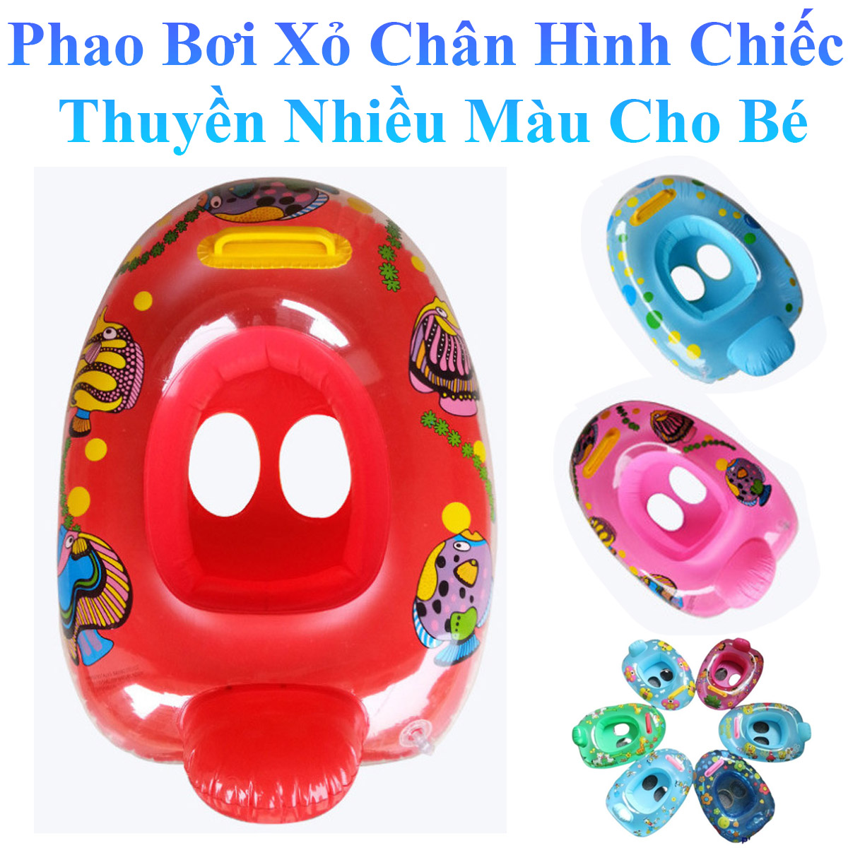 Phao Bơi Hình Chiếc Thuyền Hình Thú Cho Bé