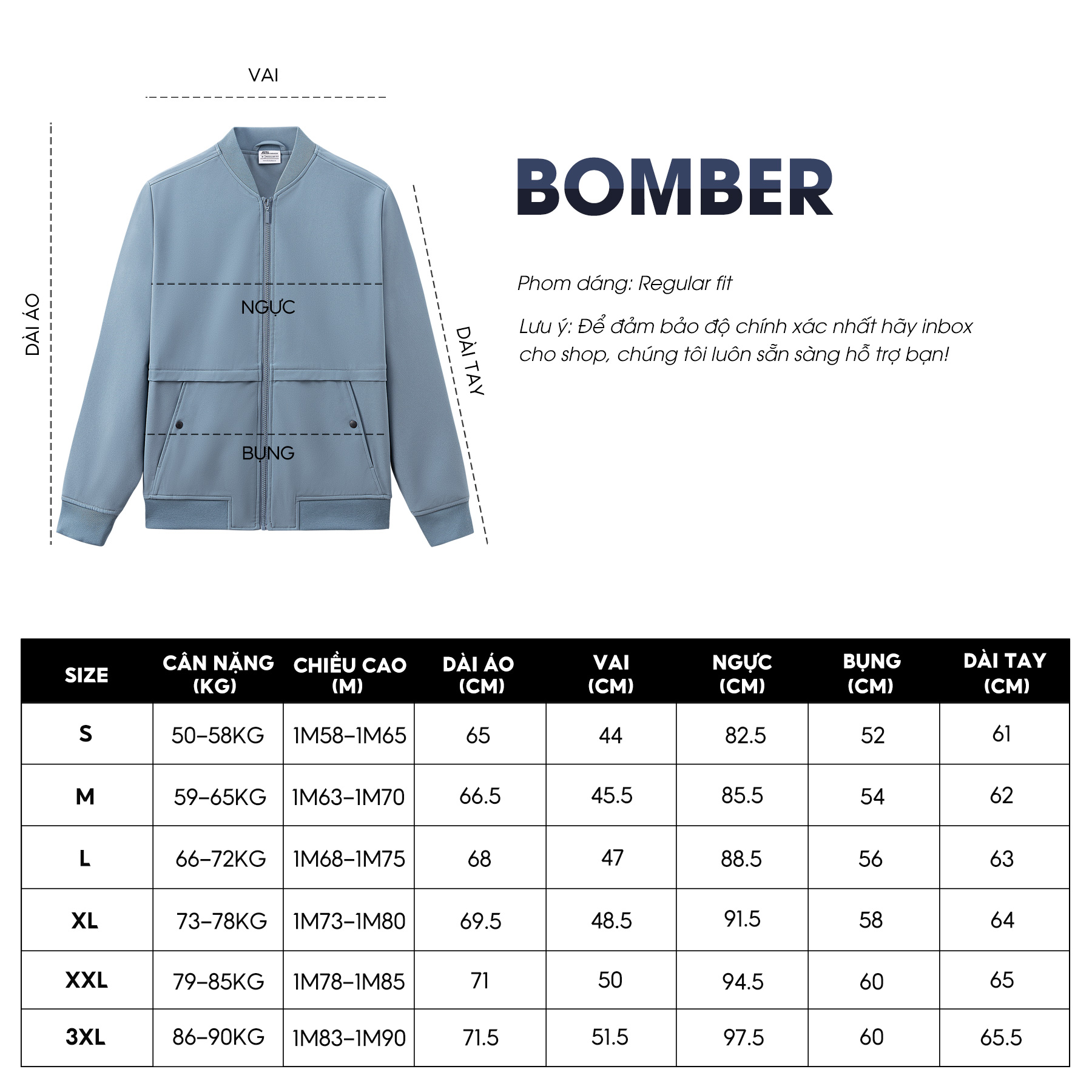 Áo Khoác Bomber Nam 5S FASHION, Phom Regular, Lót Nỉ Mềm Mịn, Ấm Áp, Thiết Kế Trơn