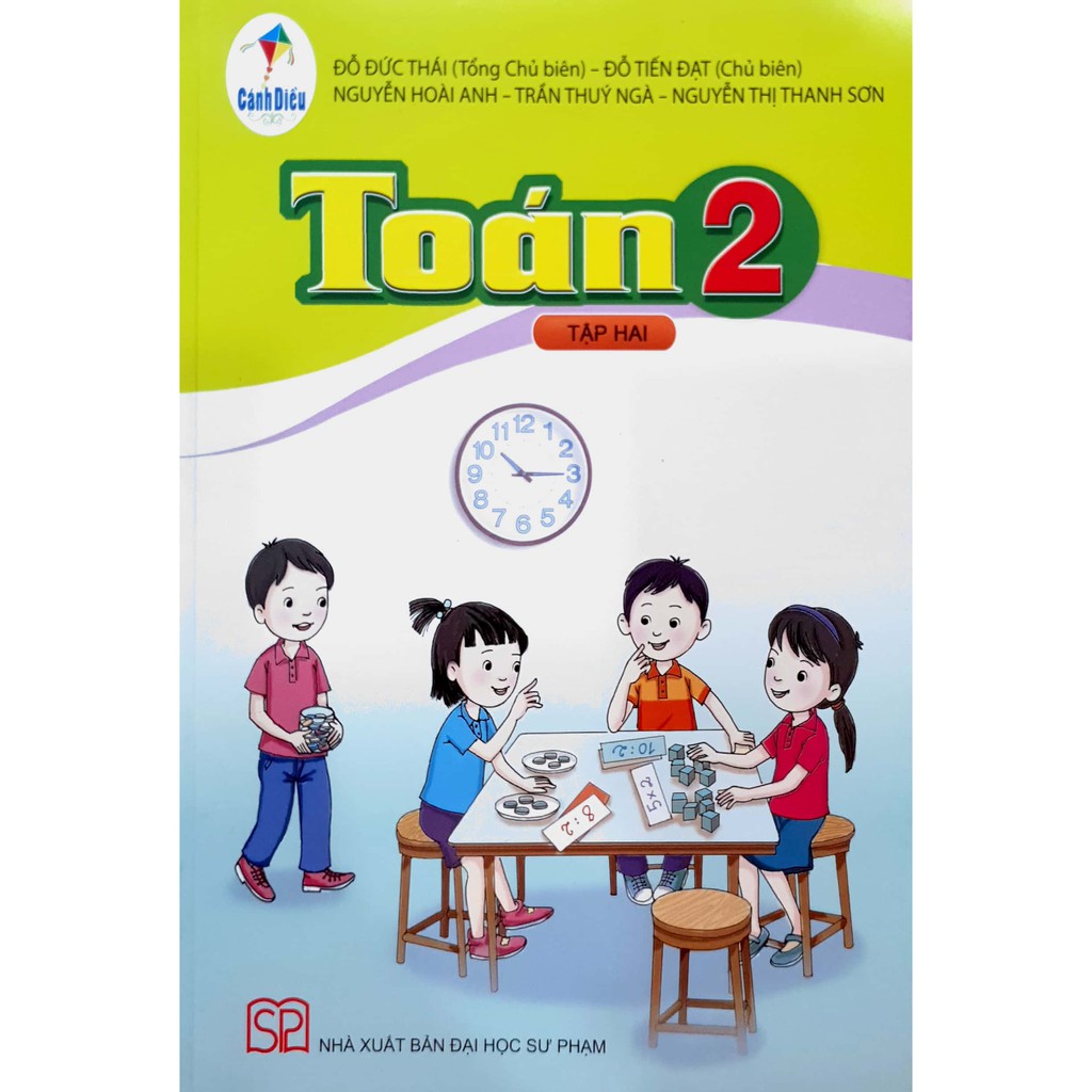 Sách giáo khoa Toán 2- tập hai- Cánh Diều (Kèm Nilon bọc Sách)