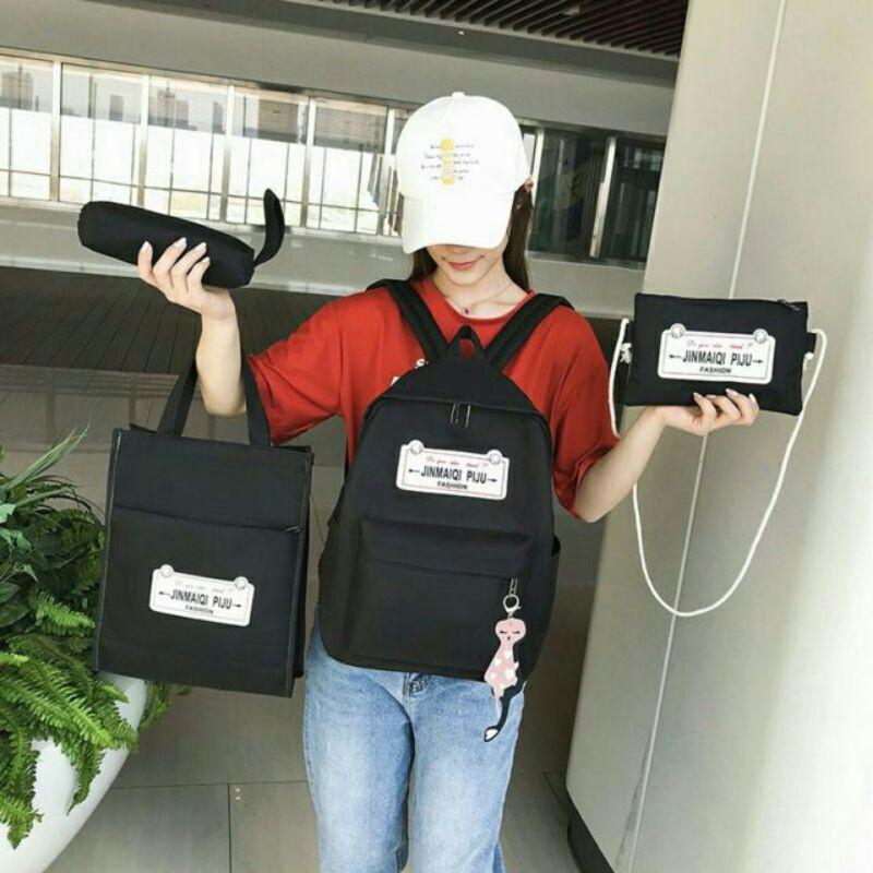 BALO NAM NỮ 4 MÓN KÈM MÓC KHÓA MÈO ĐÔI
