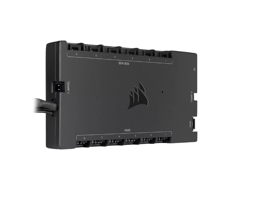 Bộ điều khiển quạt máy tính và dây đèn RGB Corsair Commander CORE XT - Hàng Chính Hãng