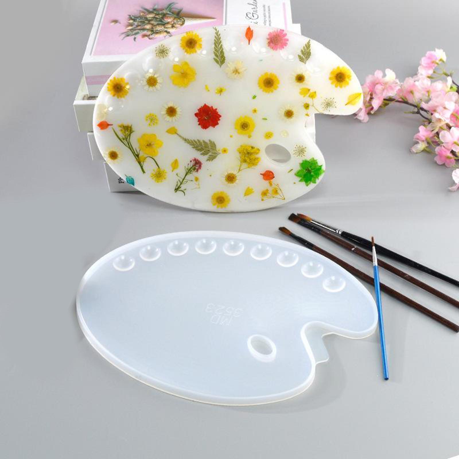 Resin Silicone Molds Palette Paint Tray Epoxy Resin DIY Craft Jewelry Tool