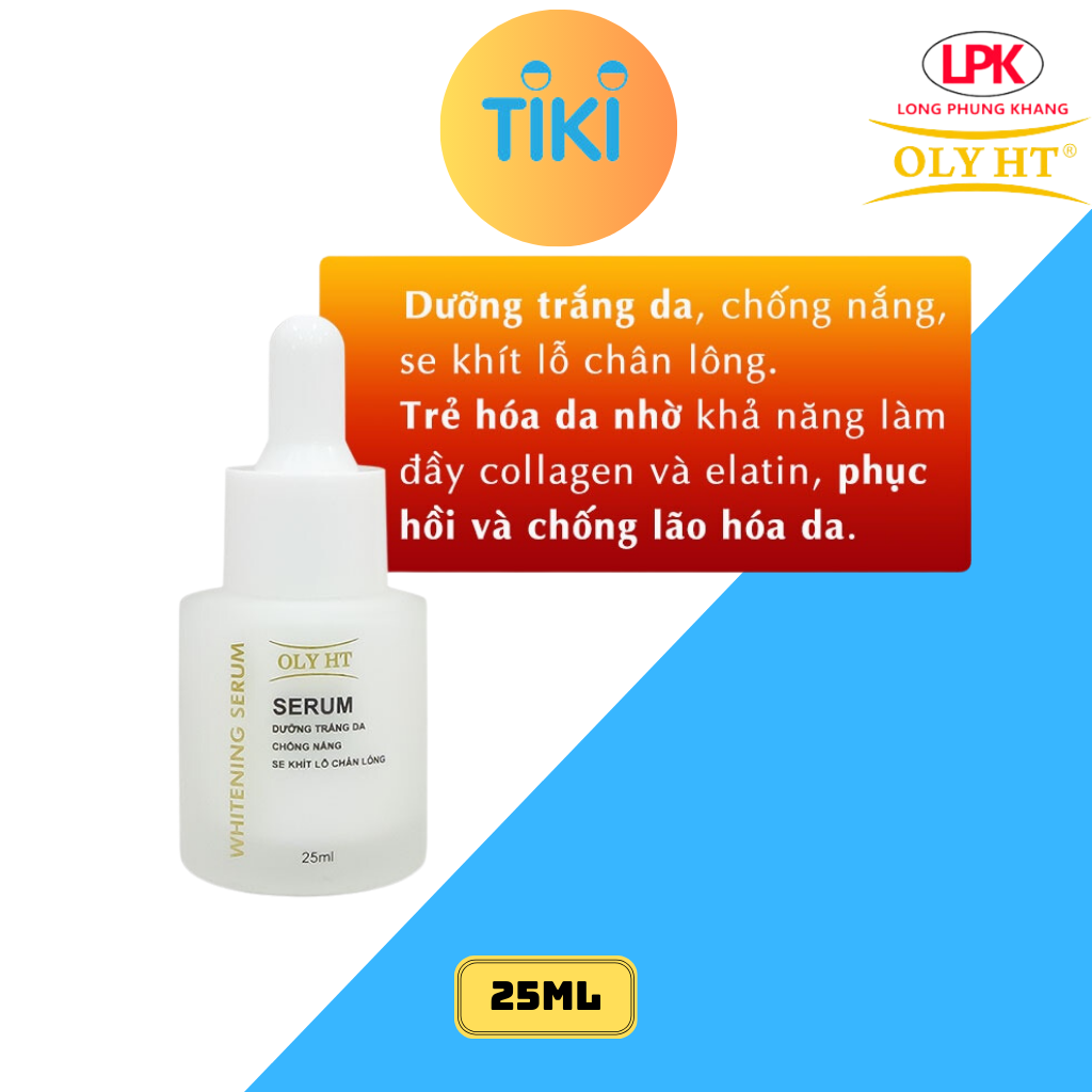 Serum Dưỡng Trắng Da - Mờ Thâm Mụn - Chống Nắng - Se Khít Lỗ Chân Lông OLY HT CHÍNH HÃNG 25mL LPK