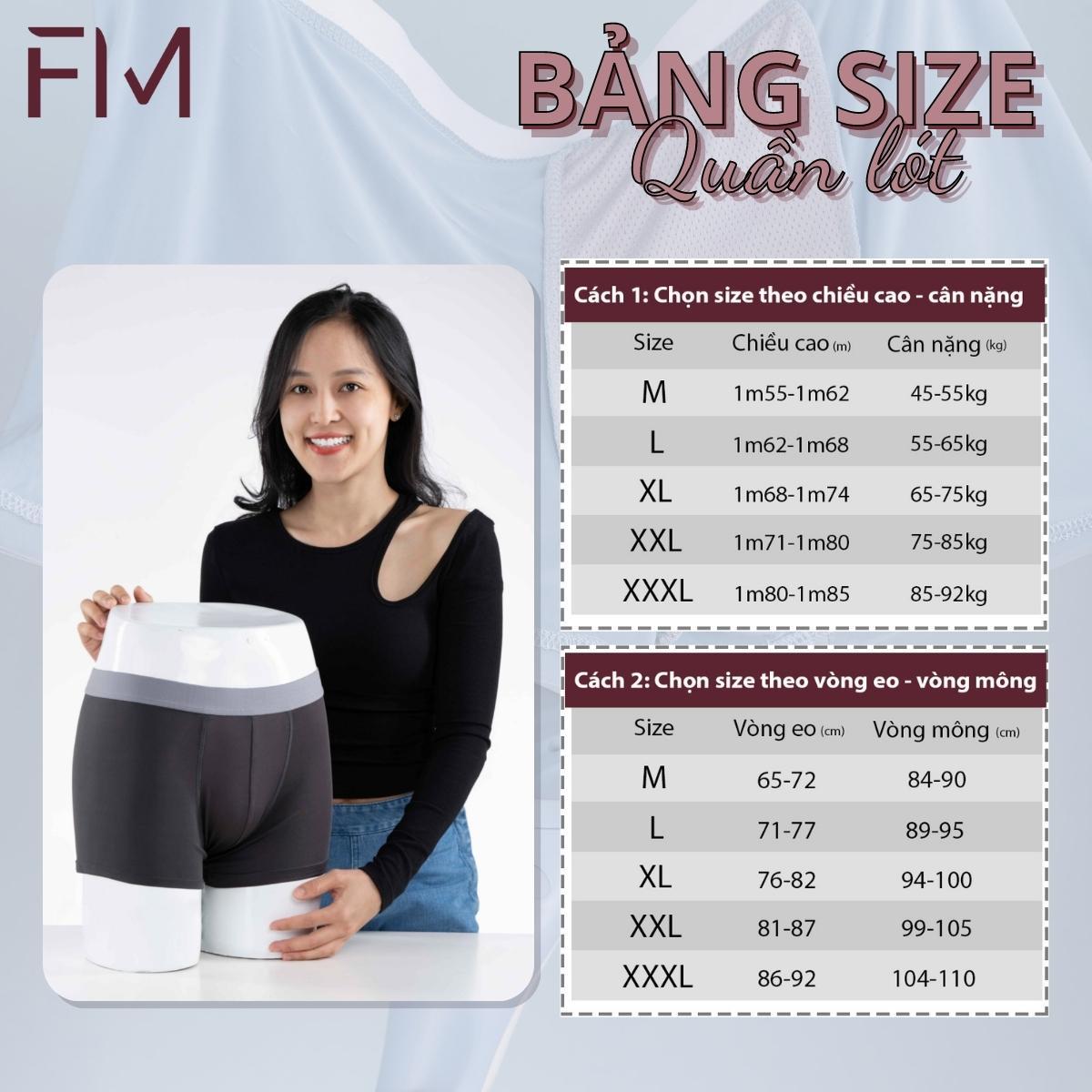 Hộp 5 quần lót boxer nam thun lạnh 4 chiều, cạp bo dệt gân cao cấp - FORMEN SHOP - FMCB5PS224