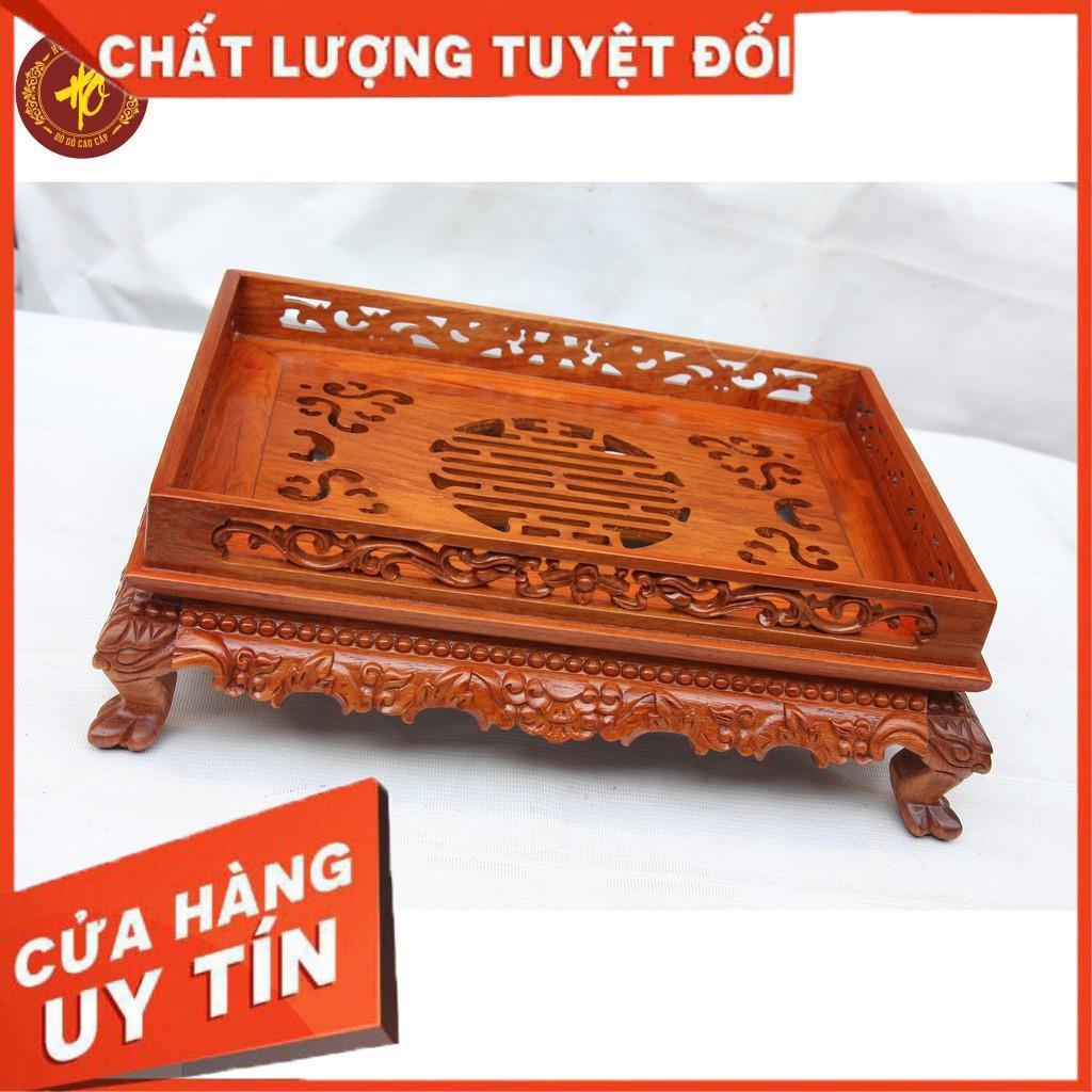 Khay trà bàn trà gỗ hương, khay rồng chầu chân quỳ