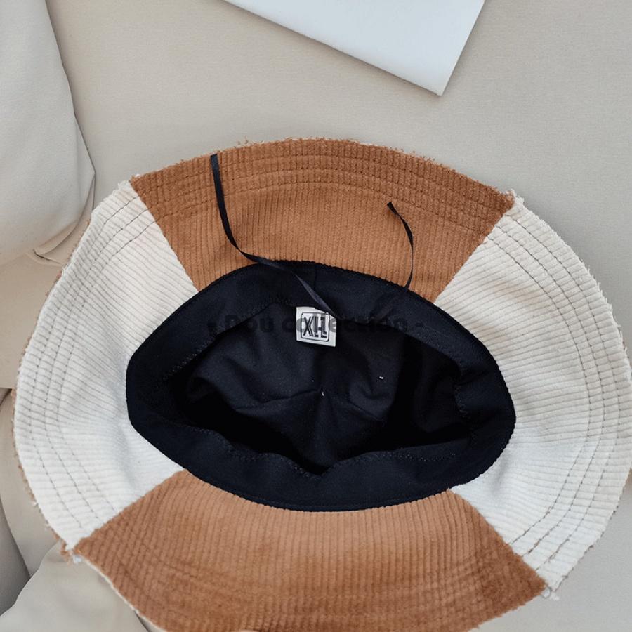 Mũ Nón Bucket Retro Unisex Vành Ngắn Phôi 2 Màu Phong Cách Hàn Quốc - Chất Liệu Nhung - Mã NV034