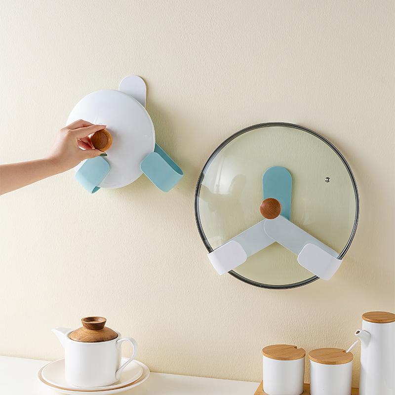 Giá gắn tường để nắp nồi tiện dụng