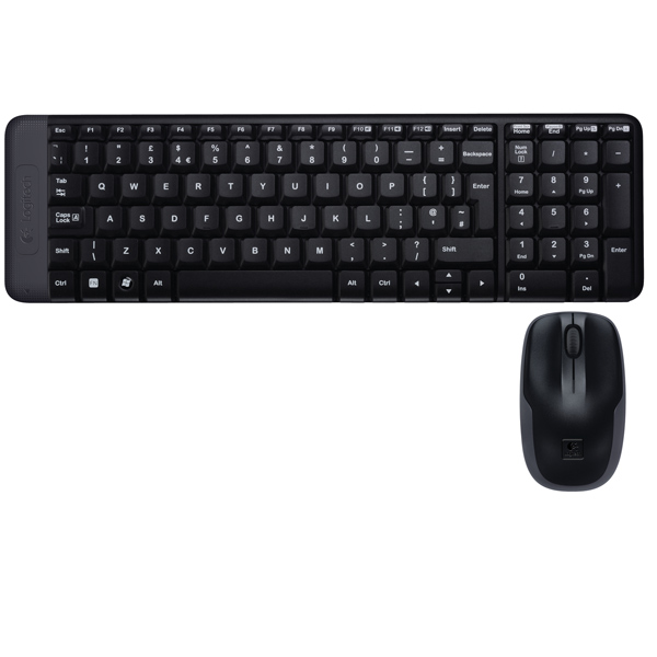 Hình ảnh Bộ Bàn Phím Và Chuột Logitech MK220 Không Dây - Hàng chính hãng