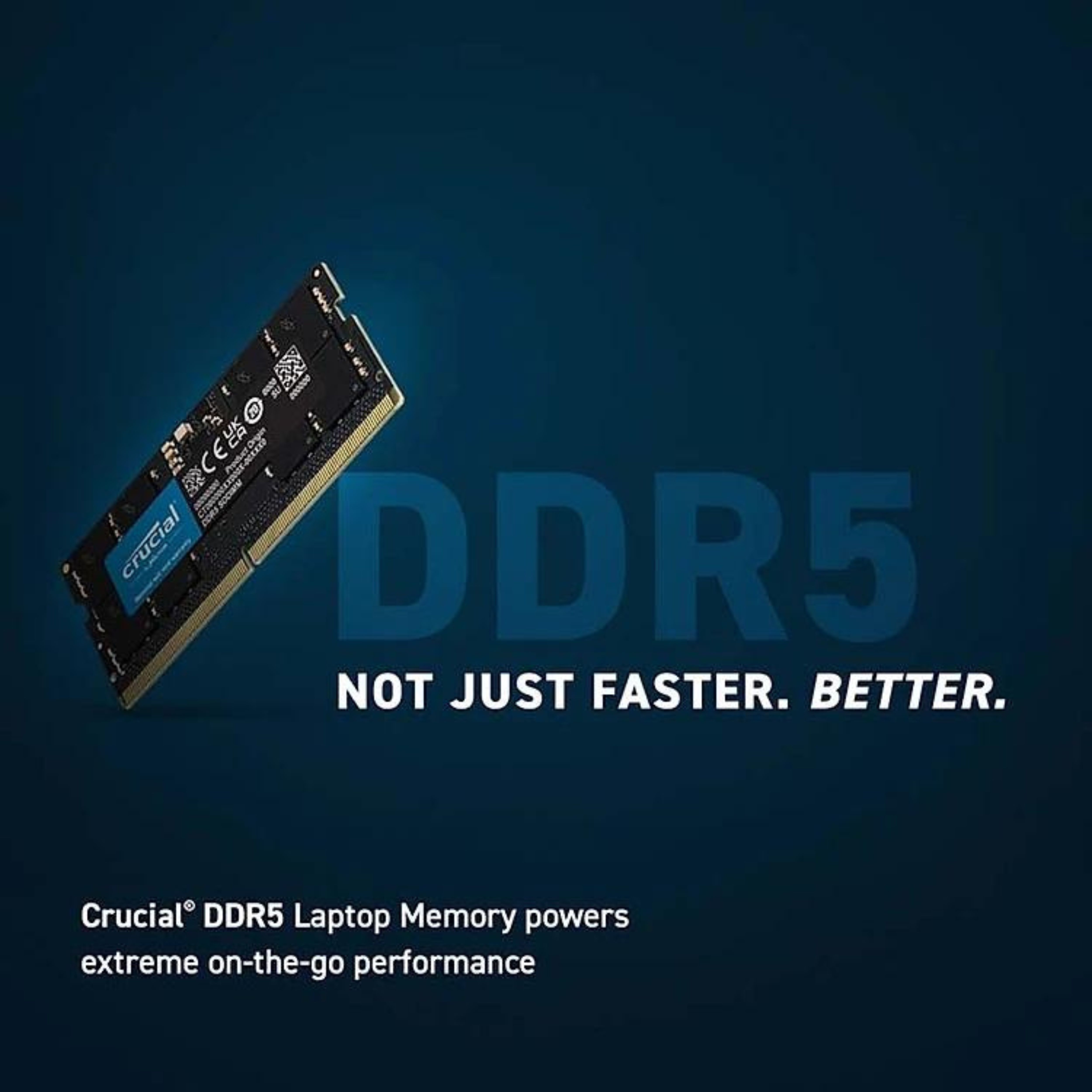 Ram Laptop Crucial DDR5 8GB Bus 5200 - CT8G52C42S5 - Hàng chính hãng