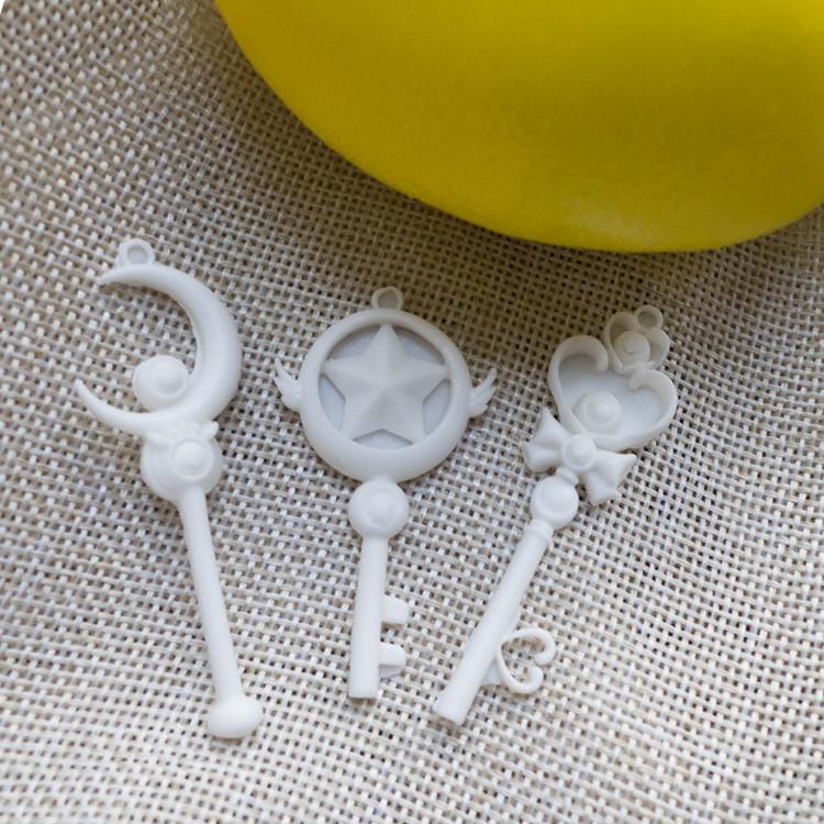 Khuôn Silicon Chìa Khóa - Gậy Phép Thuật Sakura Làm Handmade Resin