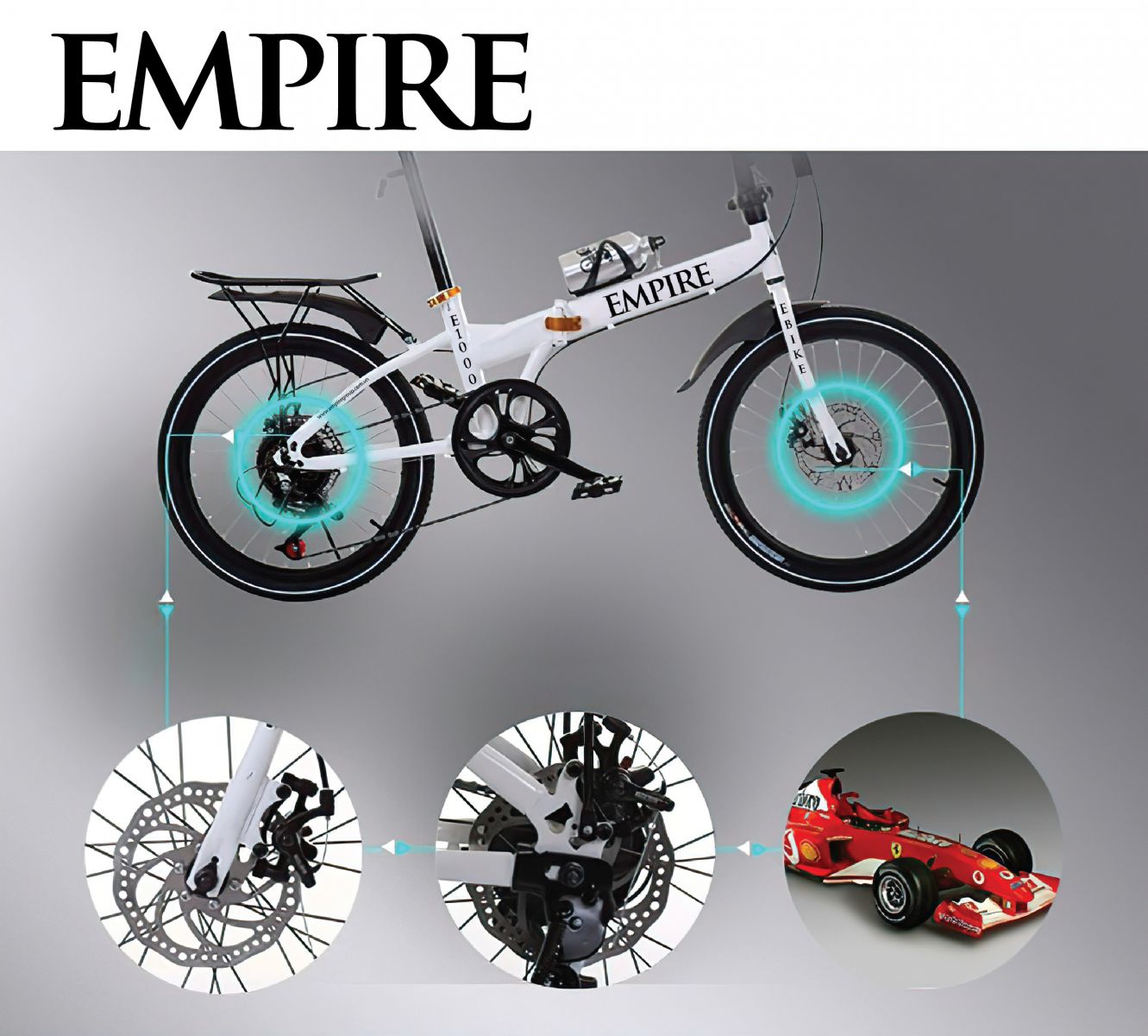 Xe đạp gấp gọn Empire 20inch - Hàng Chính Hãng