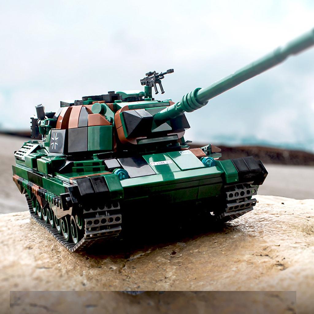 Đồ chơi Lắp ráp Xe Tăng Đức Leopard I - Xingbao XB06049 German Tank - Xếp hình thông minh - Mô hình trí tuệ