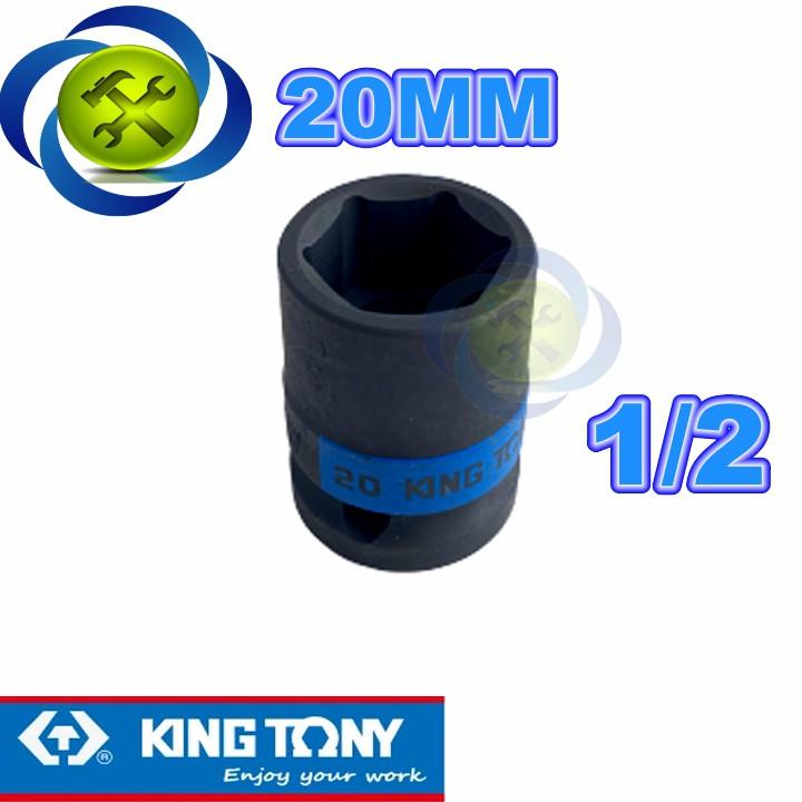 Tuýp đen ngắn Kingtony 453520M 20mm 1/2 6 cạnh